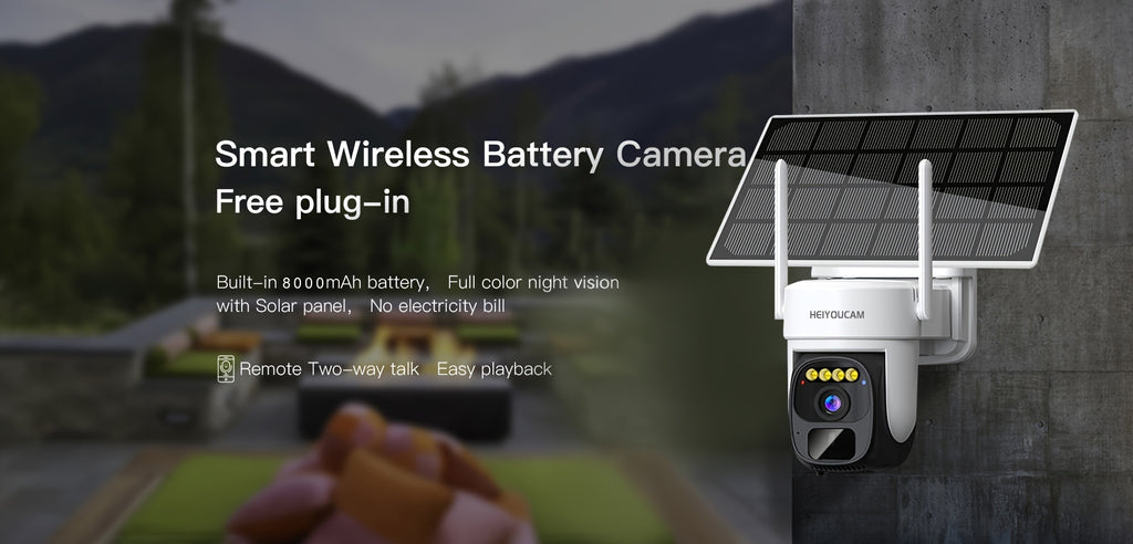 Solar Powered Security Camera with Wireless