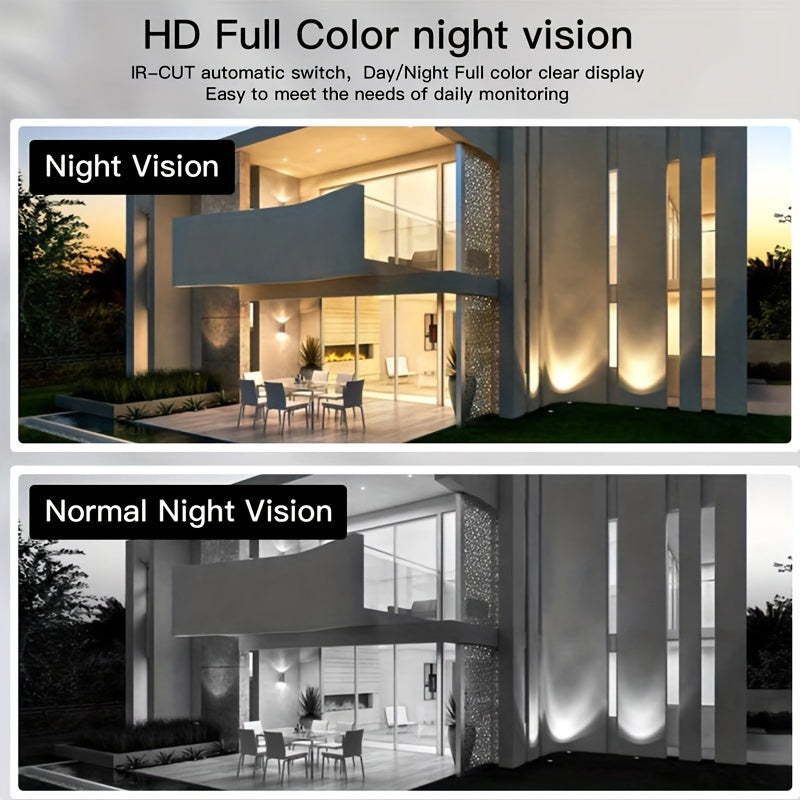 Solar Powered Security Camera with Spotlight