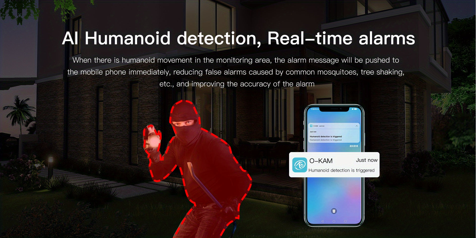 Solar Powered Security Camera with Spotlight