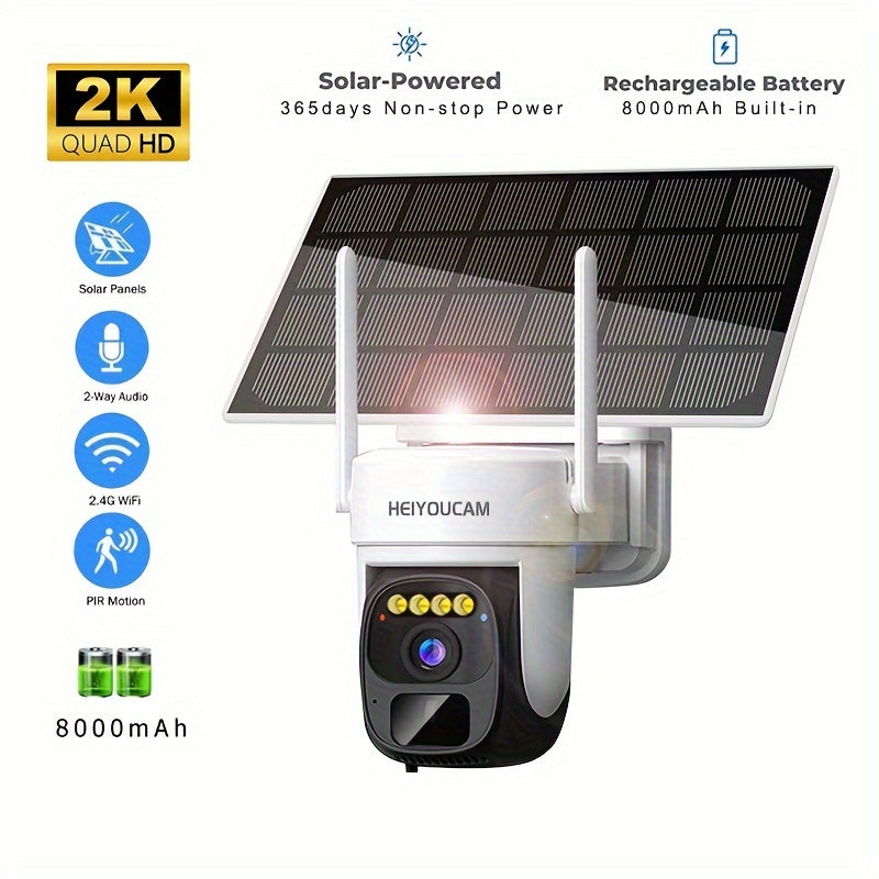 Solar Powered Security Camera with Wireless