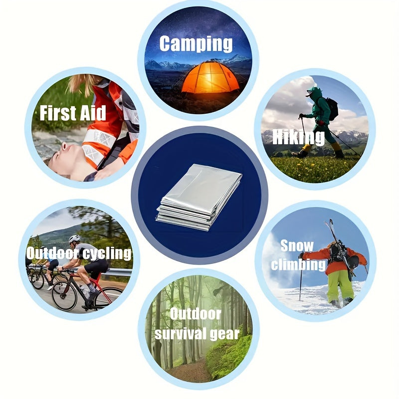 4-Pack Emergency Thermal Blankets