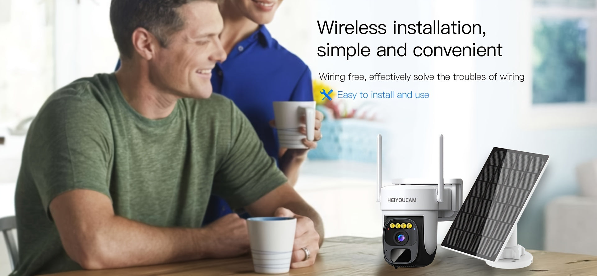 Solar Powered Security Camera with Wireless