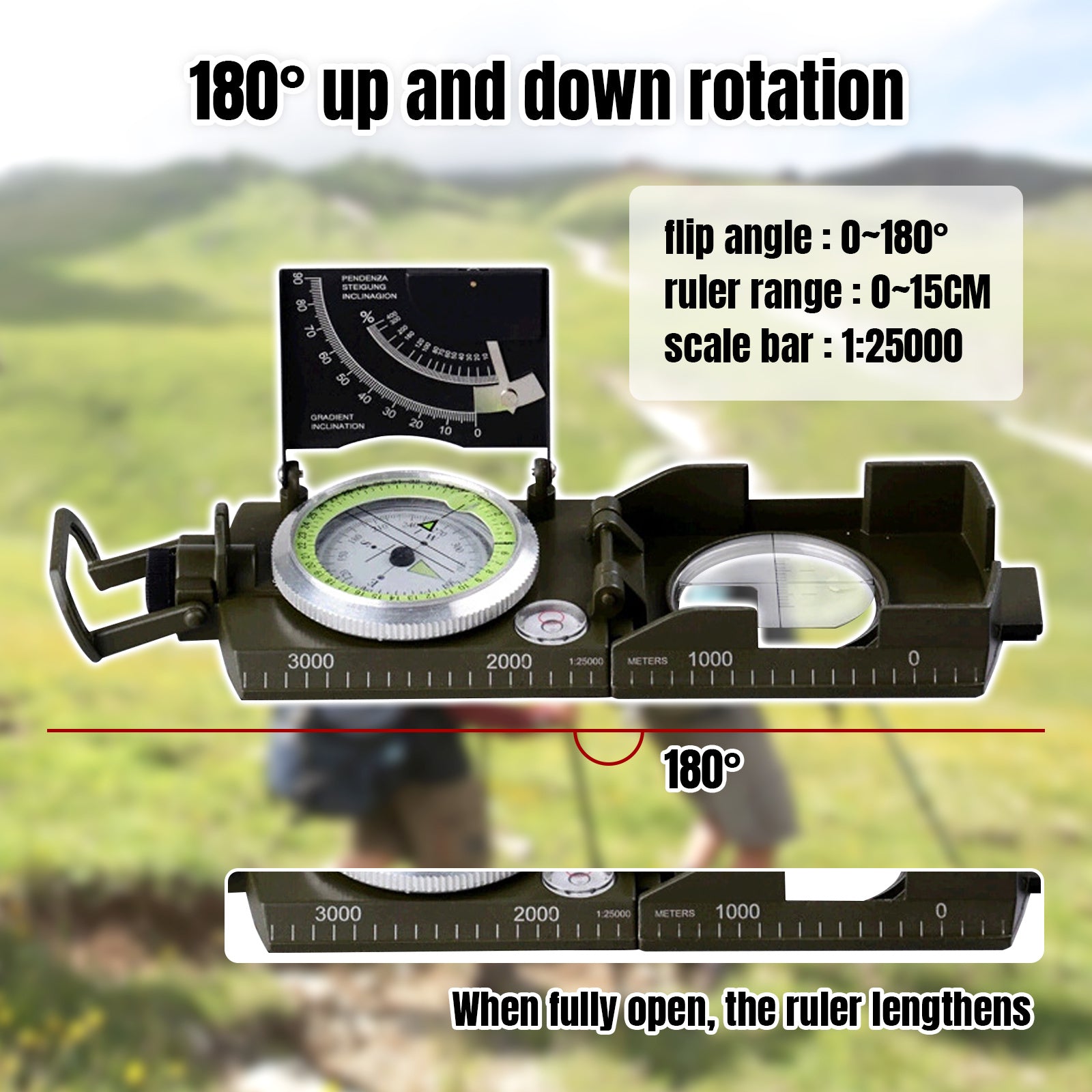 Afganistan Premium Compass