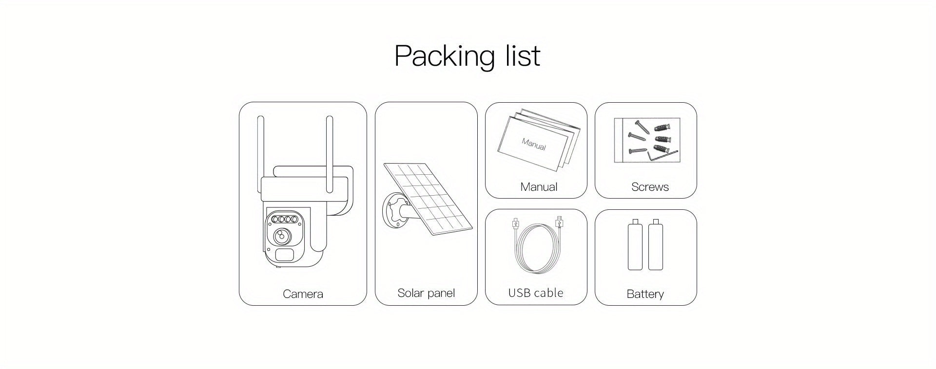 Solar Powered Security Camera with Wireless