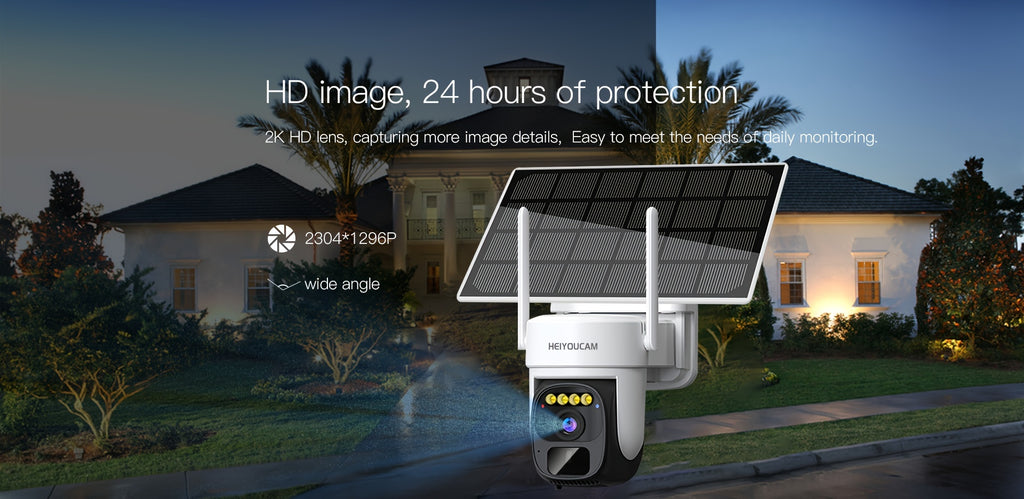 Solar Powered Security Camera with Wireless