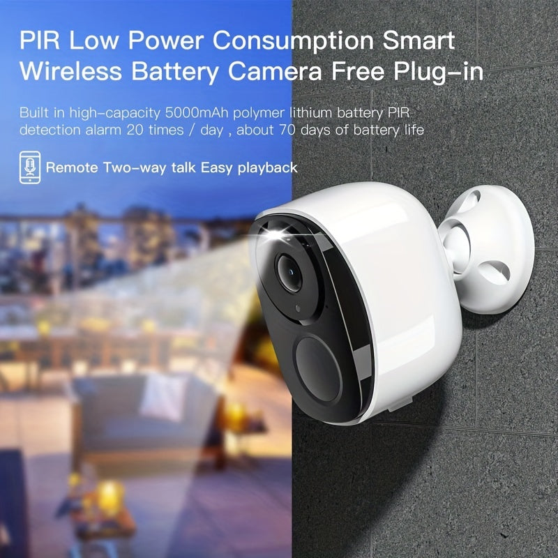 Solar Powered Security Camera with Spotlight